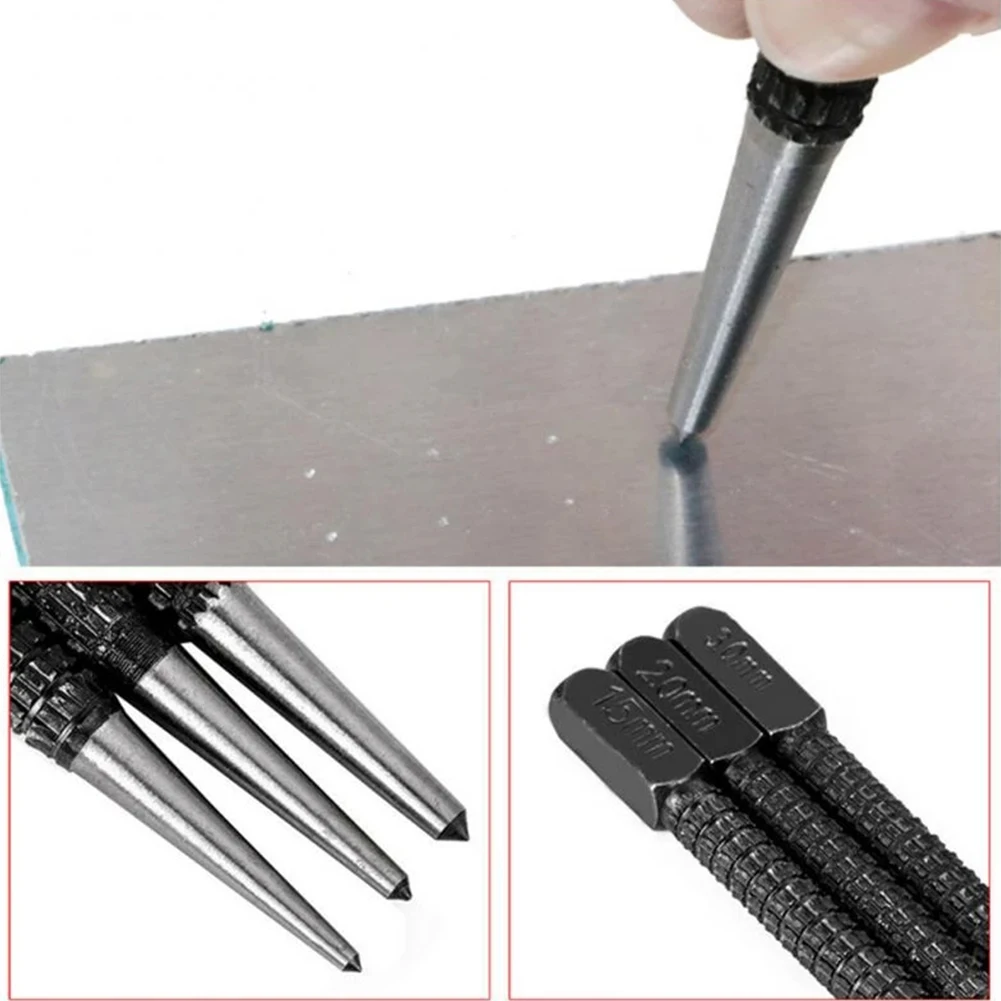 Alloy Steel Center Punch Steel Scriber Marke Metal Wood Marking Drilling Tool Carving Scribing Marker Tools 1.5/2/3mm