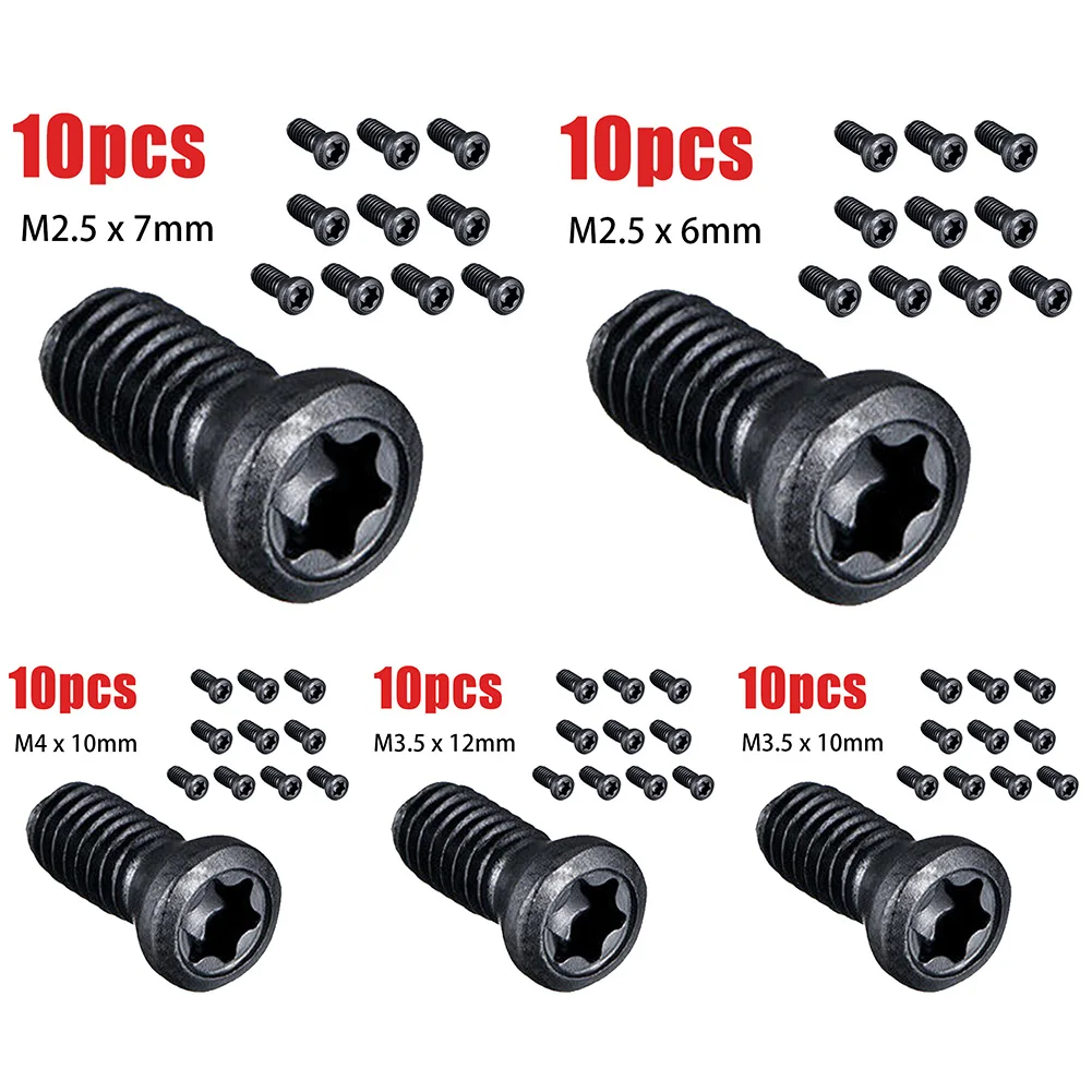 10 Pcs M2.5 M3.5 Torx Screws For Replaces Carbide Insert CNC Lathe Tools Workshop Working Hand Tools Supplies