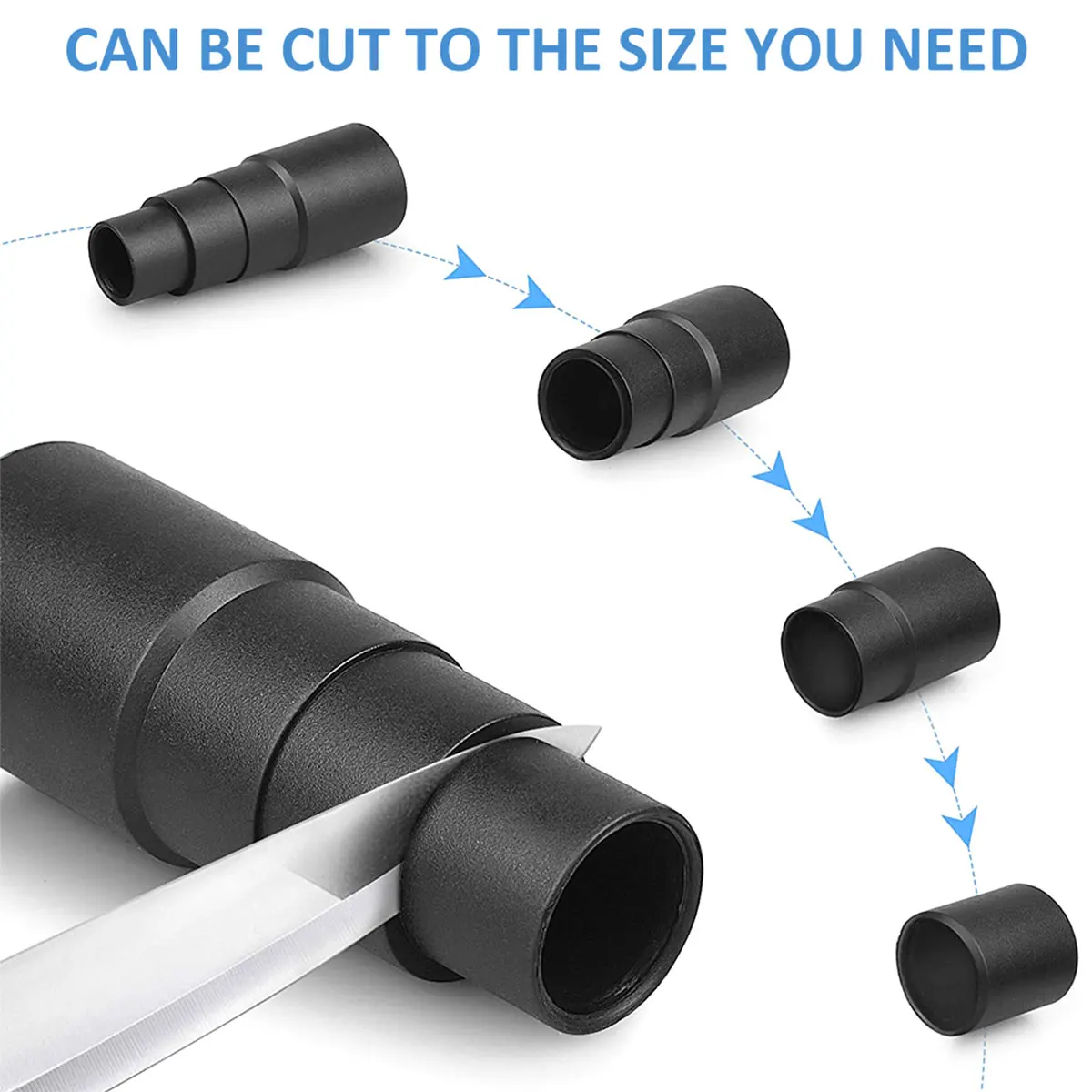 Universal Adapter Converter Vacuum Cleaner Tube Hose 50/42/34/30/23mm Connector Accessories