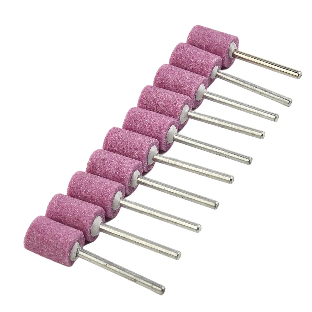 10Pcs Mounted Grinding Stone Head Set 12mm Abrasive Polishing Wheel Bits Shank For Dremel Grinder Drill Power Tool Accessory