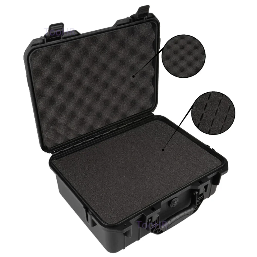 1pc Waterproof Hard Carry Case Bag Tool Case With Pre-cut Sponge Storage Box Safety Protector Organizer Hardware Toolbox