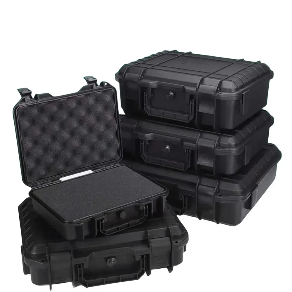1pc Waterproof Hard Carry Case Bag Tool Case With Pre-cut Sponge Storage Box Safety Protector Organizer Hardware Toolbox