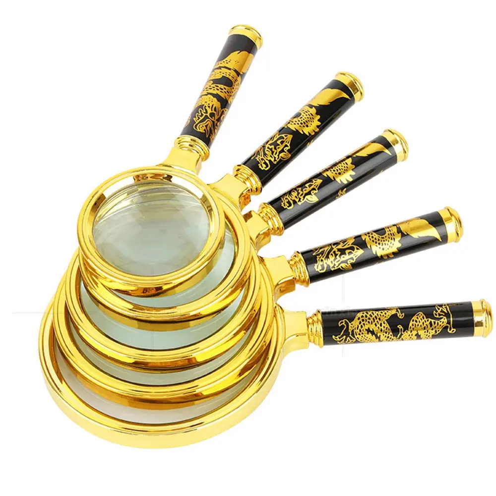 Hot 60/70/80/90/100mm Handheld 10X Magnifier Magnifying Glass Loupe Reading Jewelry Elderly Reading Microscope