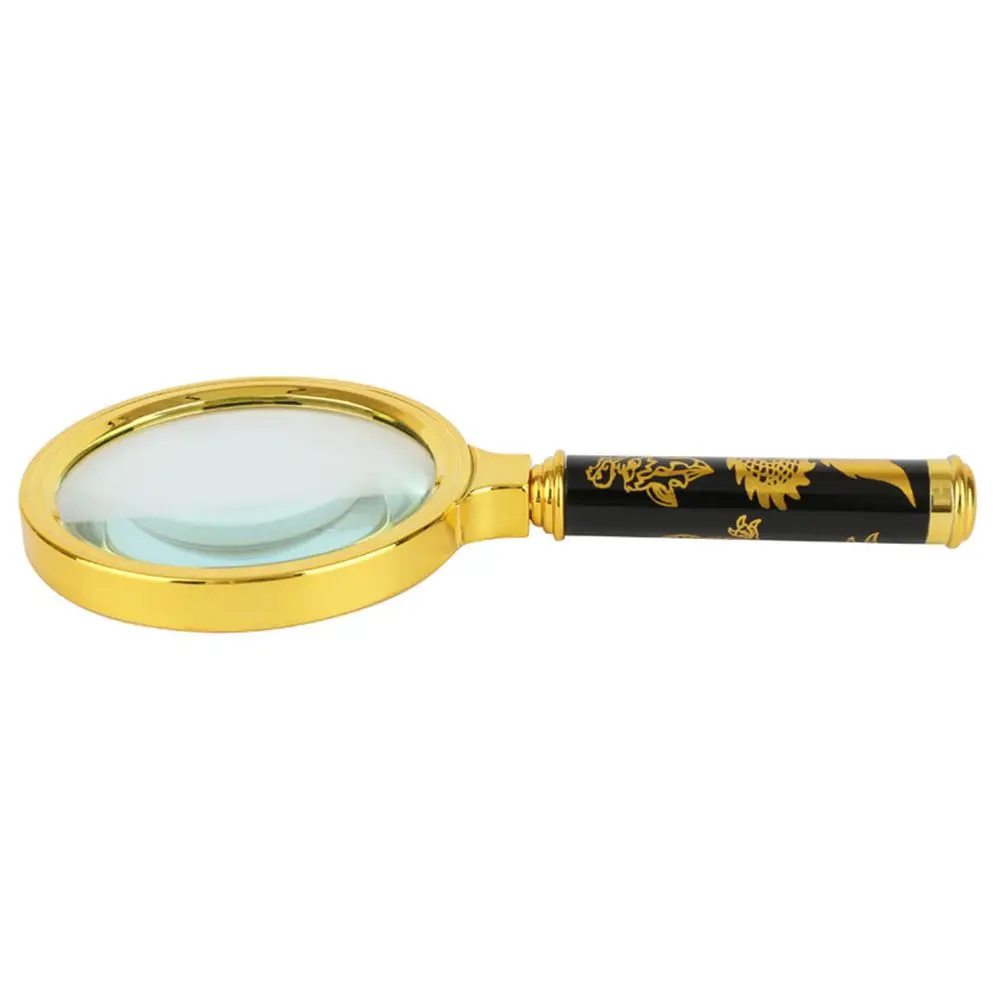 Hot 60/70/80/90/100mm Handheld 10X Magnifier Magnifying Glass Loupe Reading Jewelry Elderly Reading Microscope
