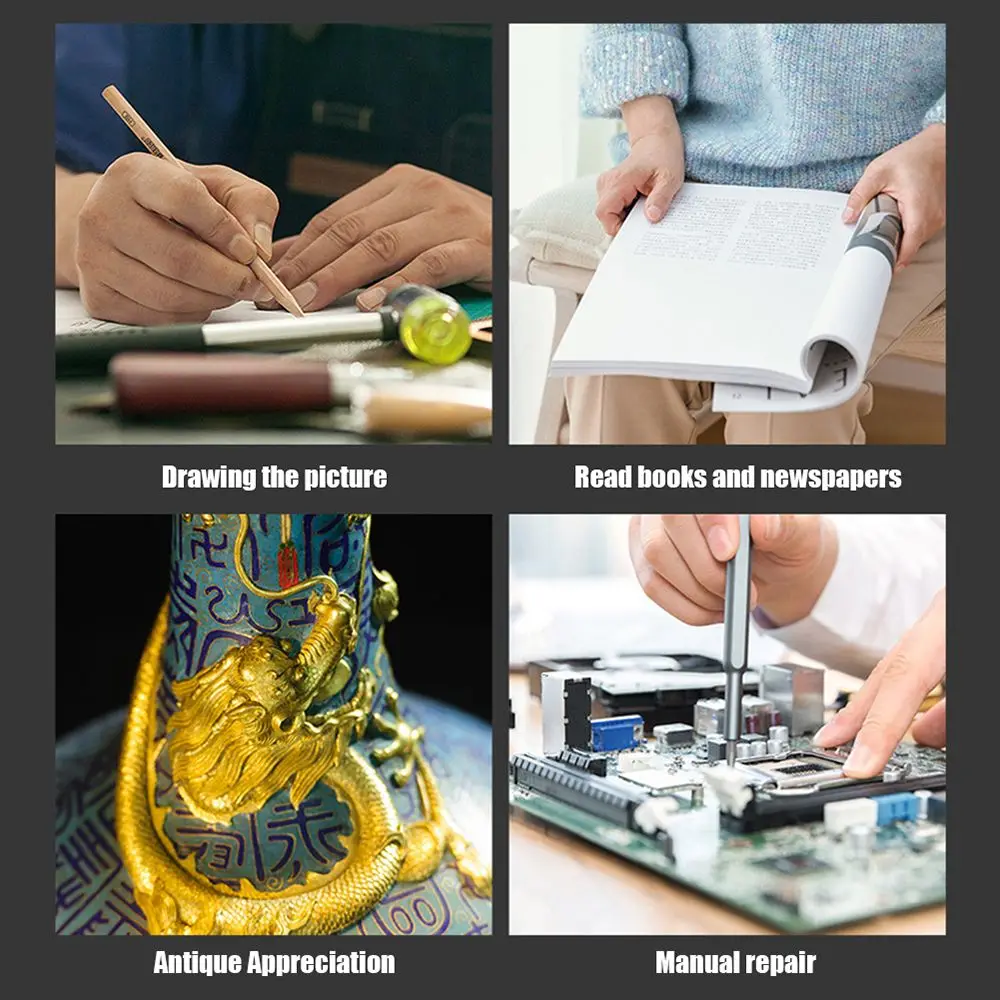 Hot 60/70/80/90/100mm Handheld 10X Magnifier Magnifying Glass Loupe Reading Jewelry Elderly Reading Microscope
