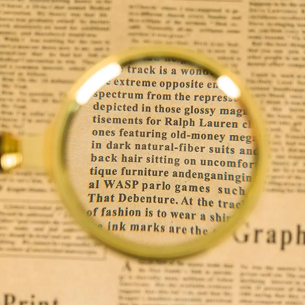 Hot 60/70/80/90/100mm Handheld 10X Magnifier Magnifying Glass Loupe Reading Jewelry Elderly Reading Microscope