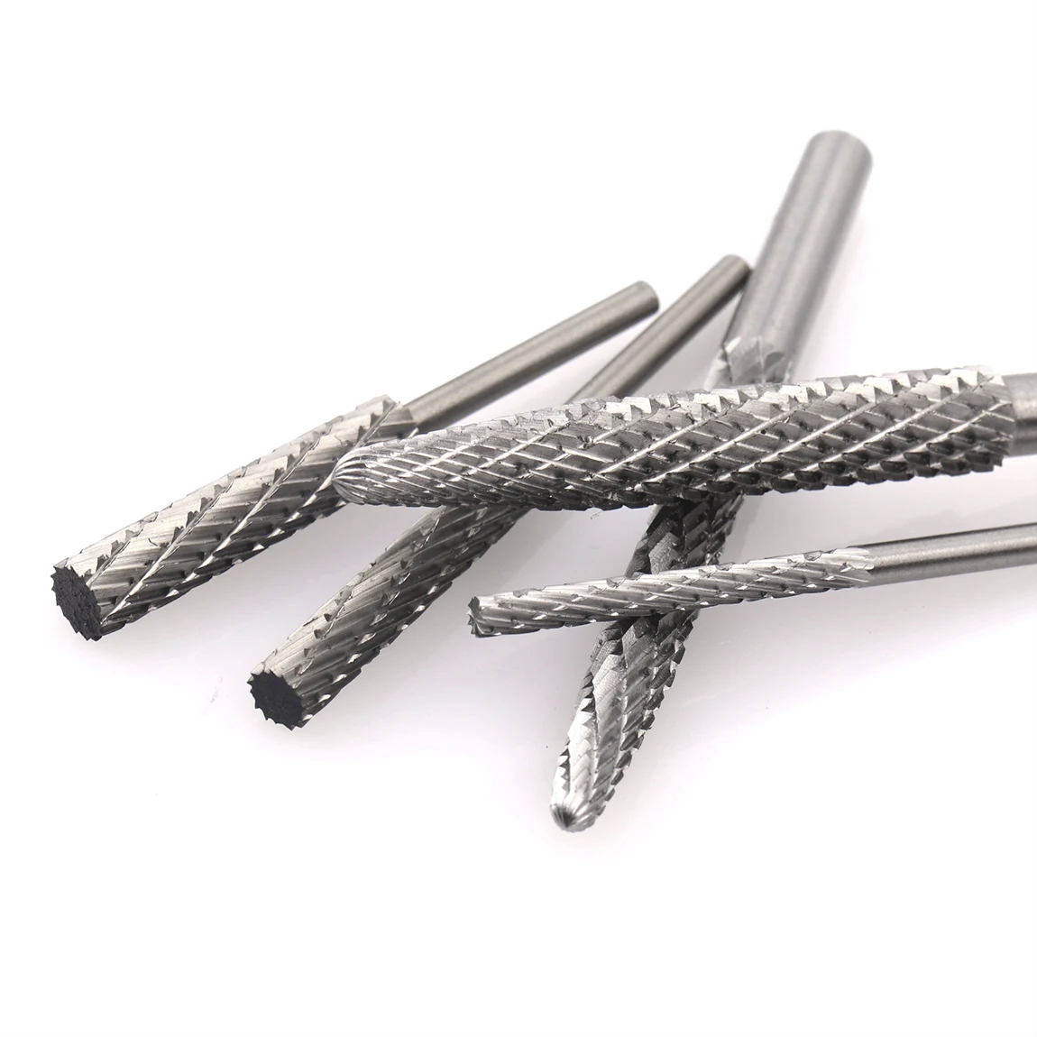 1PC Rotary Burr Cutter High Speed Steel Rotary Bur Cutter File Milling Cutter Drill Bit Engraving Bits Milling For Rotary Tool