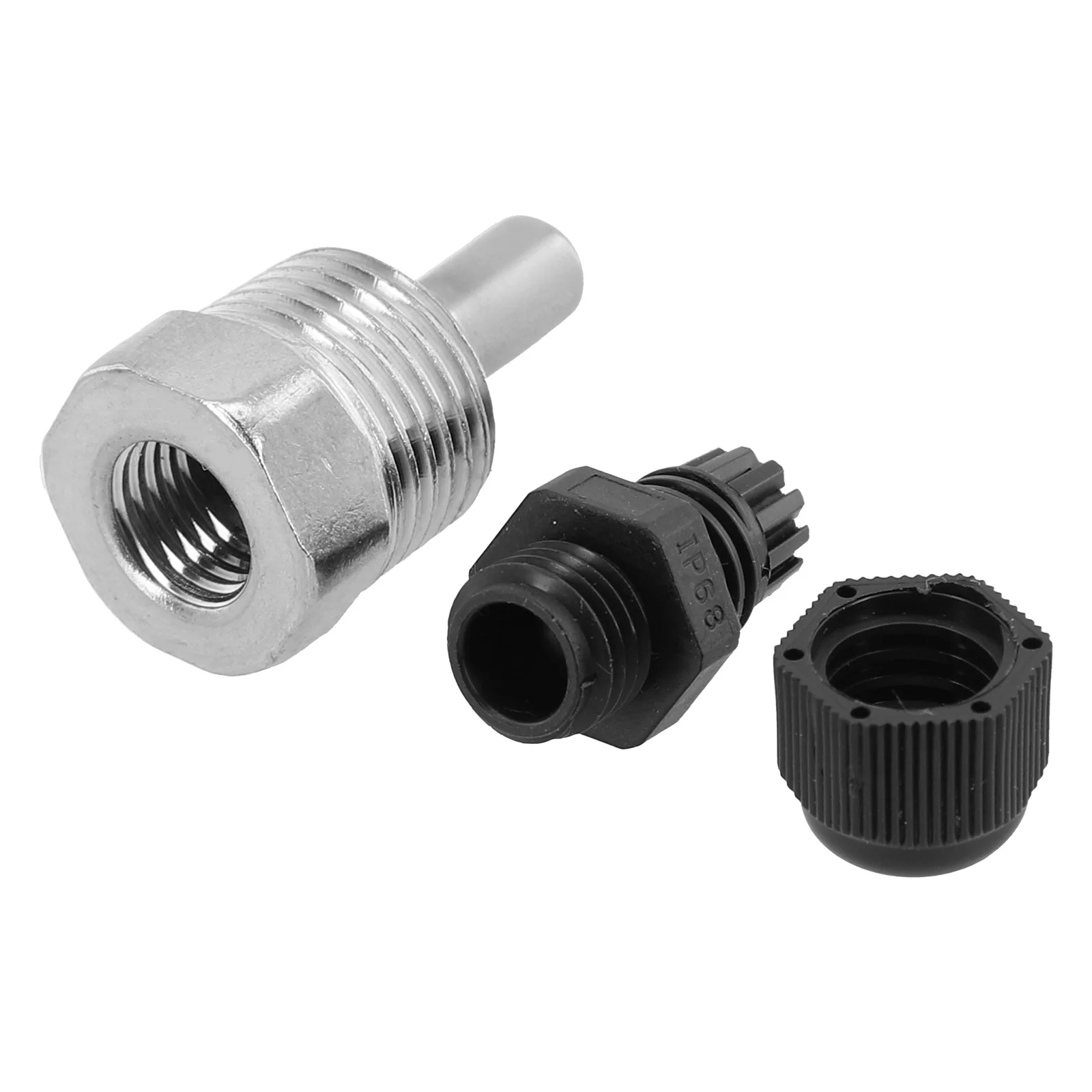1PC Thermowell 30-200mm Thermowell Immersion Sleeve 304 Stainless Steel 1/2 G Thread DN15 For Temperature Sensor