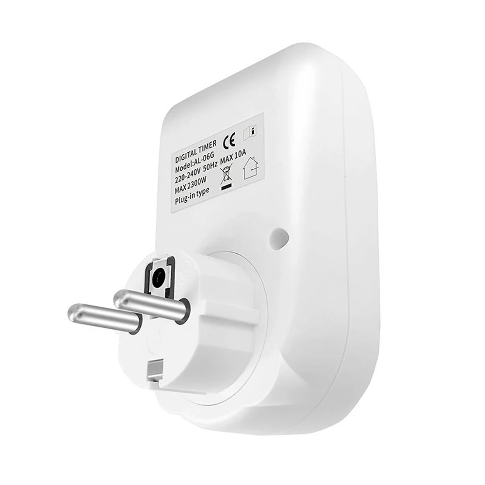 EU Plug Timer Switch Digital Power Socket Energy Saving Adjustable Kitchen Timer Outlet Week Hour Programmable Timing Socket