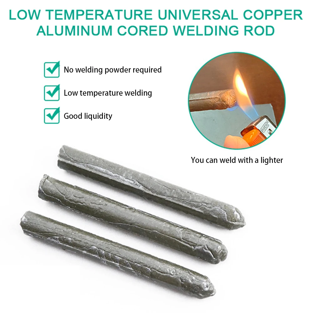 3/6/9/12Pcs Low Temperature repair agent Small holes repair Easy Melt for Steel Copper Stainless Iron Plastic Aluminum Rods Tool