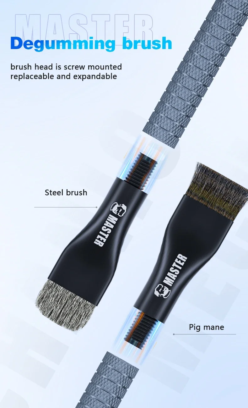 Mechanic Steel Brush Motherboard Chip Glue Removal IC Pad Cleaning PCB CPU Clean Dust PCB BGA Repair Soldering Brush