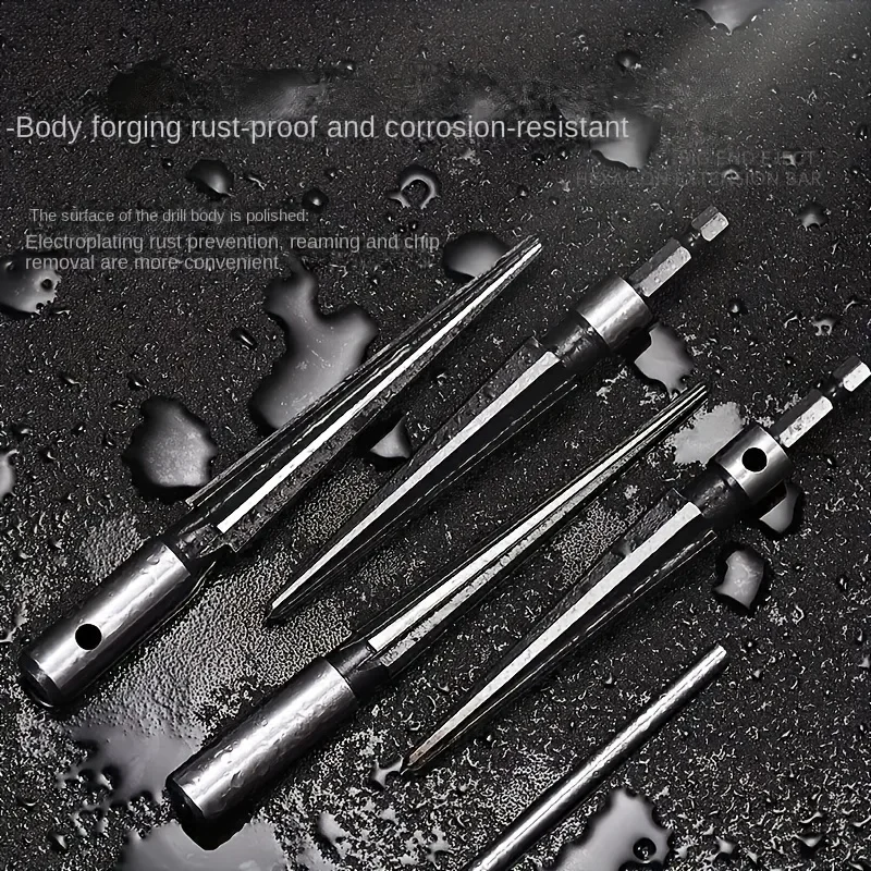 Tapered Hex Reamer,Tapered Reamer,T Handle Taper Reamer, Reamer Tool, Bridge Pin Hole Handheld T Shape Hand Reamer