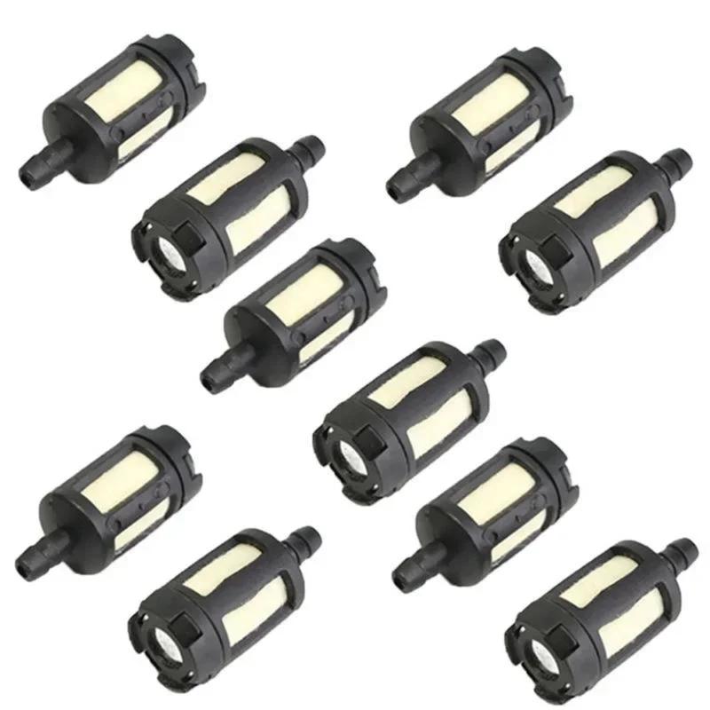 10 Pieces General Fuel Filter for Gas Garden Machinery Grass Trimmer Chainsaw
