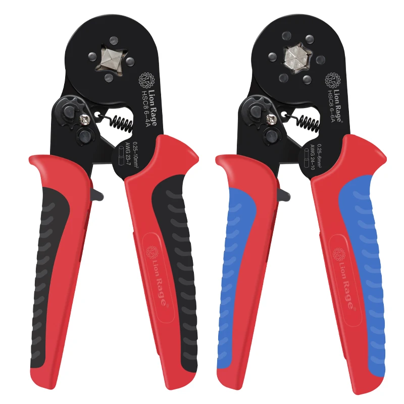 Crimping Pliers Ferrule Sleeves Tubular Terminal Tools HSC8 6-4 6-6 16-6 Wire Crimper Household Electrical Sets 1200pcs Terminal