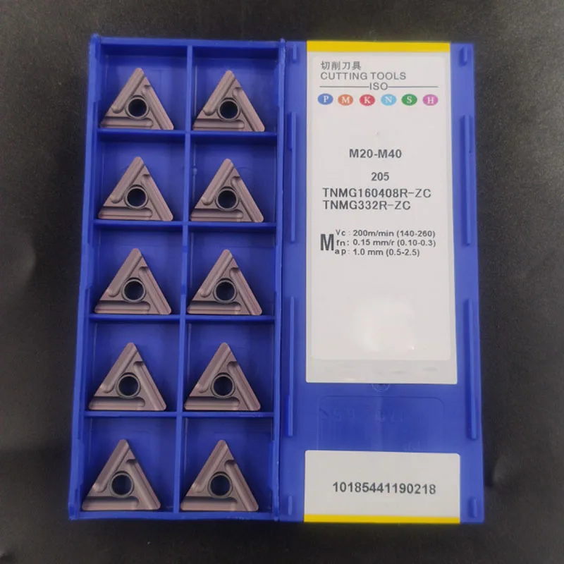 TNMG160404R-ES 205 TNMG331/ TNMG160408R-ES 205 TNMG332 Lathe Insert Cutting-Tool Carbide Turning Blade For Stainless steel