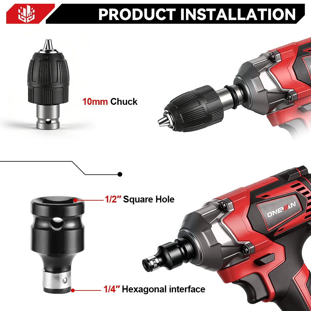 ONEVAN 21V Brushless Electric Impact Wrench 1200 N.m Cordless Wrench Electric Screwdriver Power Tool For Makita 18V Battery Pin