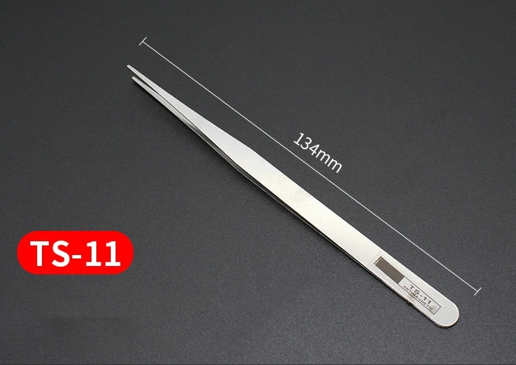 6pcs Watch Repair Tool Professional Stainless Steel Straight Curved Tweezer Watchmaker Detail Repair Tools for Mechanical Quartz