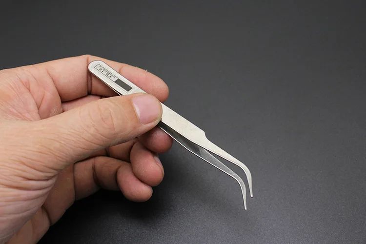6pcs Watch Repair Tool Professional Stainless Steel Straight Curved Tweezer Watchmaker Detail Repair Tools for Mechanical Quartz
