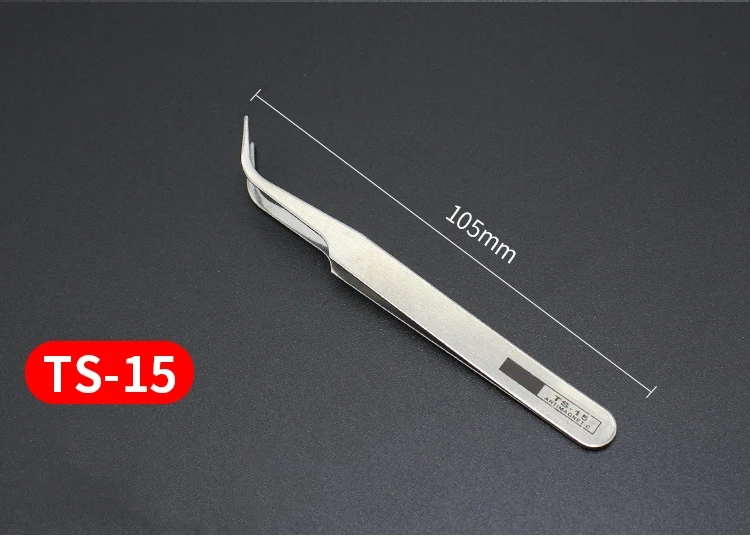 6pcs Watch Repair Tool Professional Stainless Steel Straight Curved Tweezer Watchmaker Detail Repair Tools for Mechanical Quartz