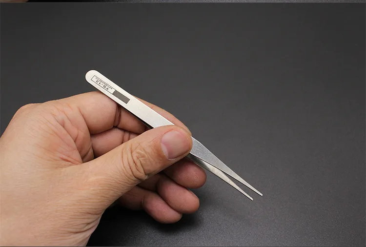 6pcs Watch Repair Tool Professional Stainless Steel Straight Curved Tweezer Watchmaker Detail Repair Tools for Mechanical Quartz
