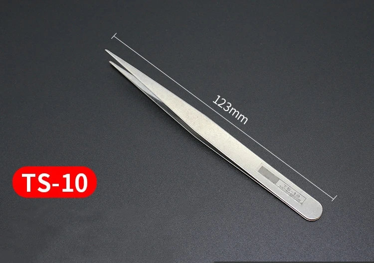 6pcs Watch Repair Tool Professional Stainless Steel Straight Curved Tweezer Watchmaker Detail Repair Tools for Mechanical Quartz