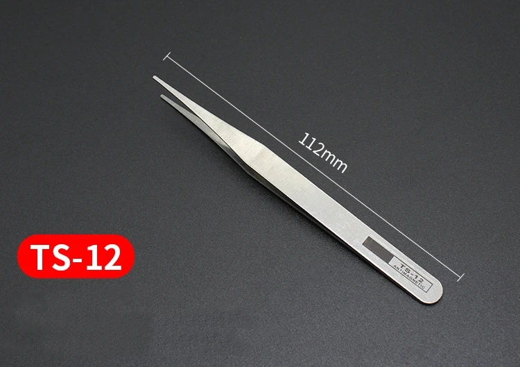 6pcs Watch Repair Tool Professional Stainless Steel Straight Curved Tweezer Watchmaker Detail Repair Tools for Mechanical Quartz