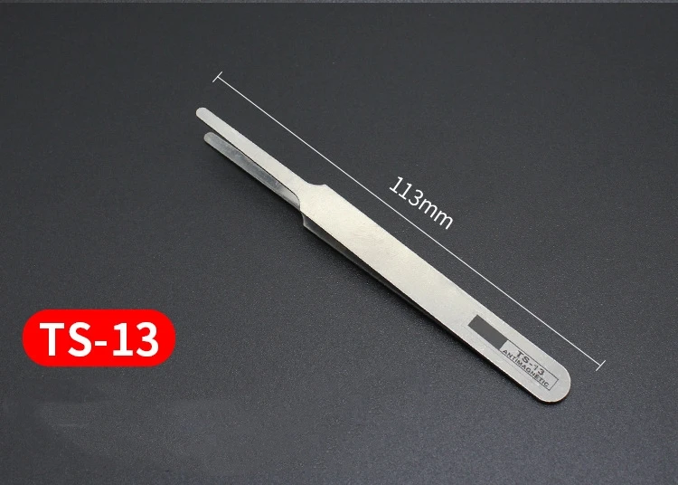 6pcs Watch Repair Tool Professional Stainless Steel Straight Curved Tweezer Watchmaker Detail Repair Tools for Mechanical Quartz