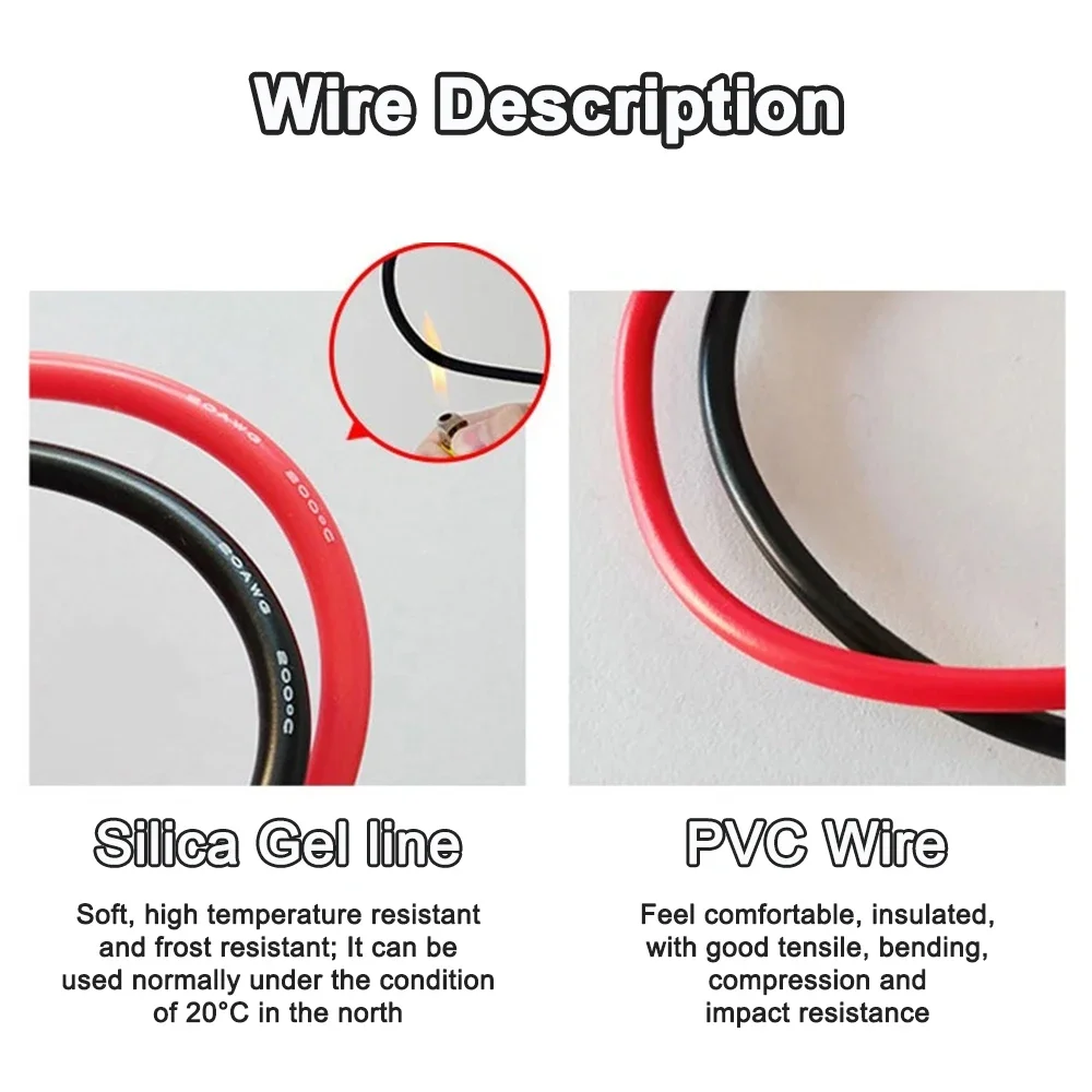 22 Pcs Multimeter Test Lead Probes Kits Silicone Wire Pen Cable Replaceable Needle tip Universal Test leads with Alligator clip
