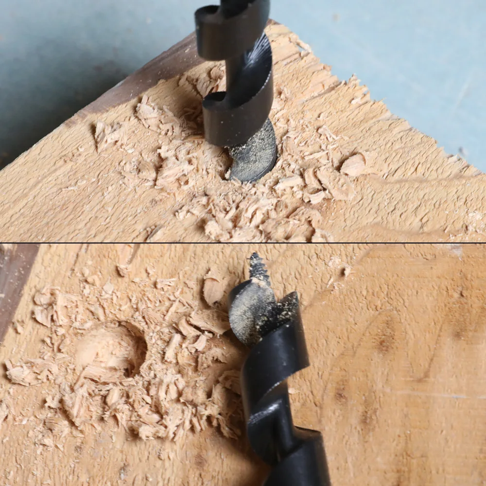 Bushcraft Outdoor Survival Hand Drill Carbon Steel Manual Auger Manual Survival Drill Self-Tapping Wood Punching Tool