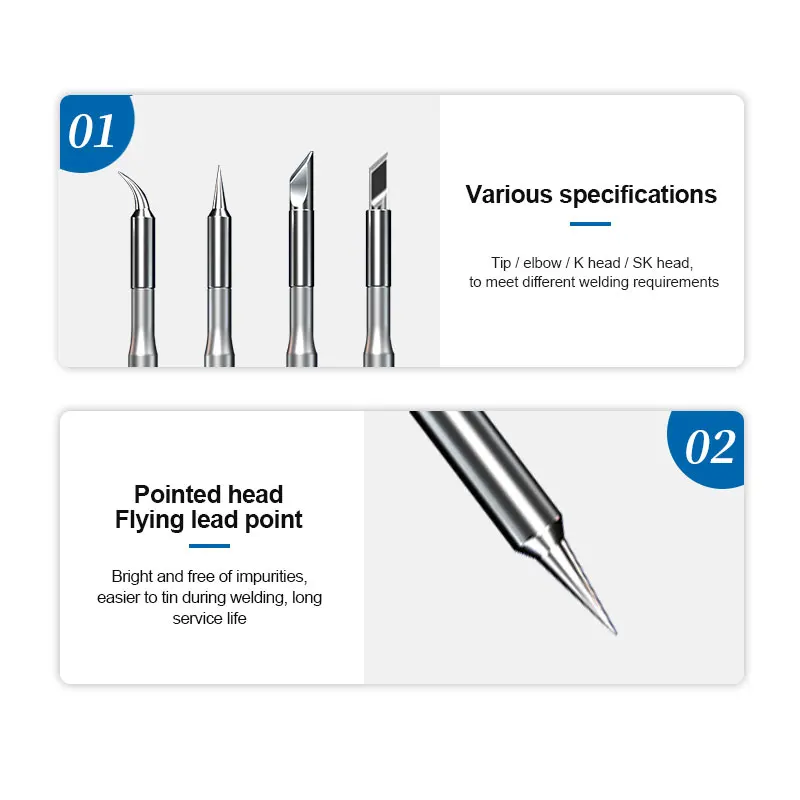 SUNSHINE C210 Series Integrated Soldering Iron Tips and Heating Core Efficient Heat Conduction Temperature Recovery for S210