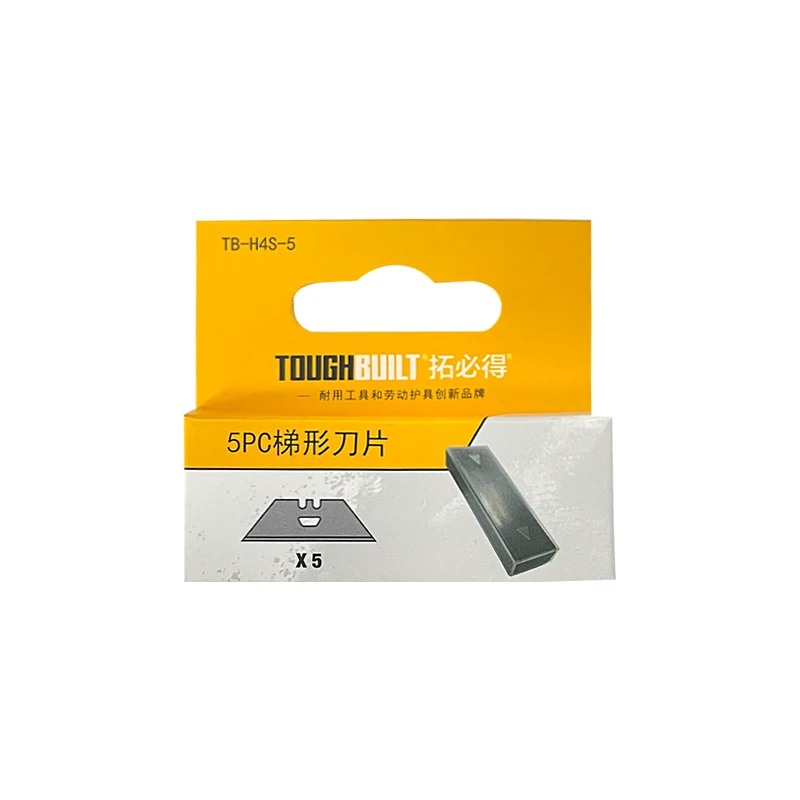 TOUGHBUILT TB-H4S30-80/TB-H4S-5/TB-H4N-5 Utility Knife Blades Cowhorn Blades Trapezoidal Blades