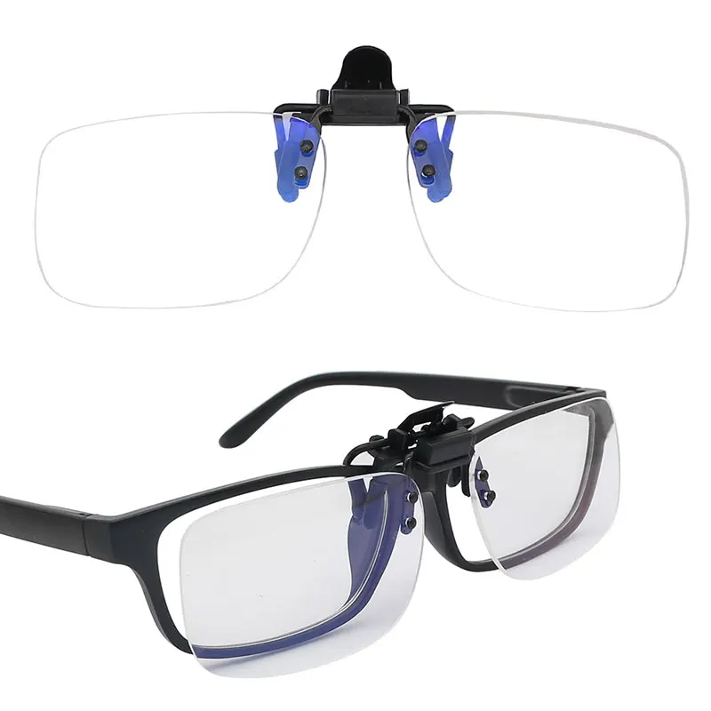 Ultra-light Clip Presbyopic Glasses Reading Glasses Flip Up Down Rimless Magnifying Glasses Lens +1.0 +1.5 +2.0
