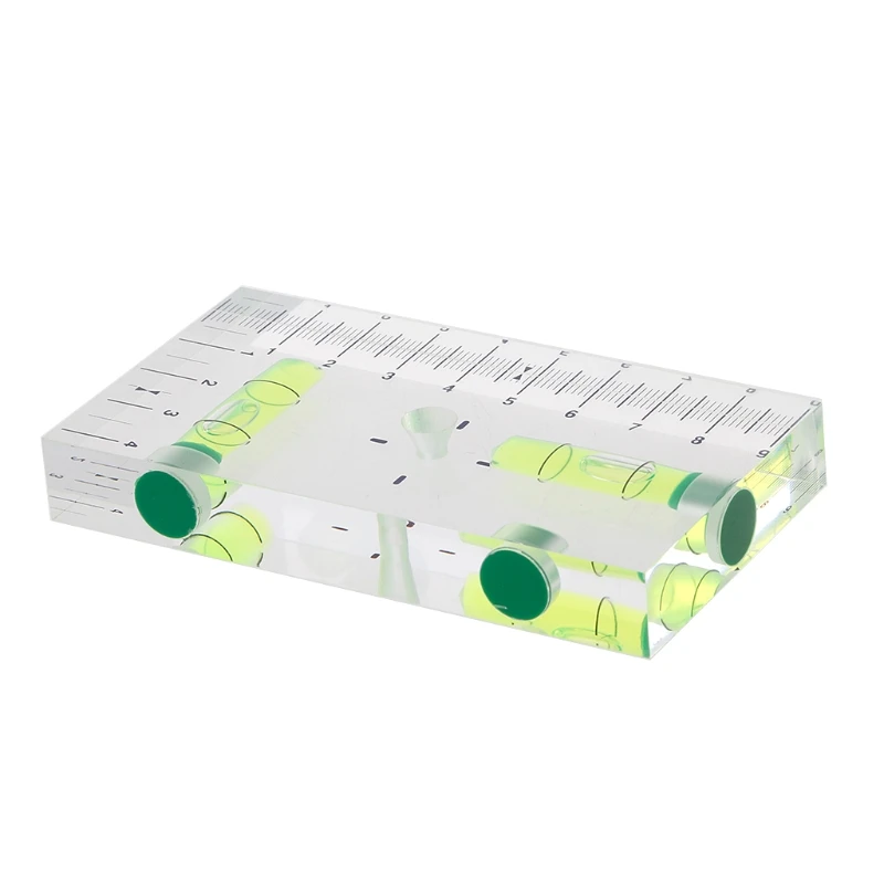 High Transparent Magnetic Level Bubble Mini Spirit Level with Three Strong Magnets Fitting for Construction Household