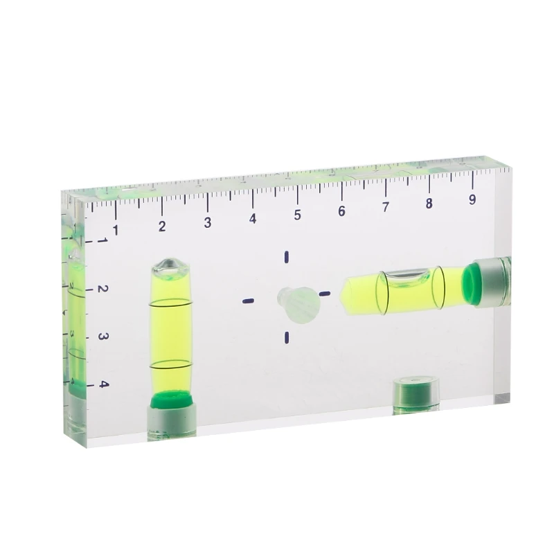 High Transparent Magnetic Level Bubble Mini Spirit Level with Three Strong Magnets Fitting for Construction Household