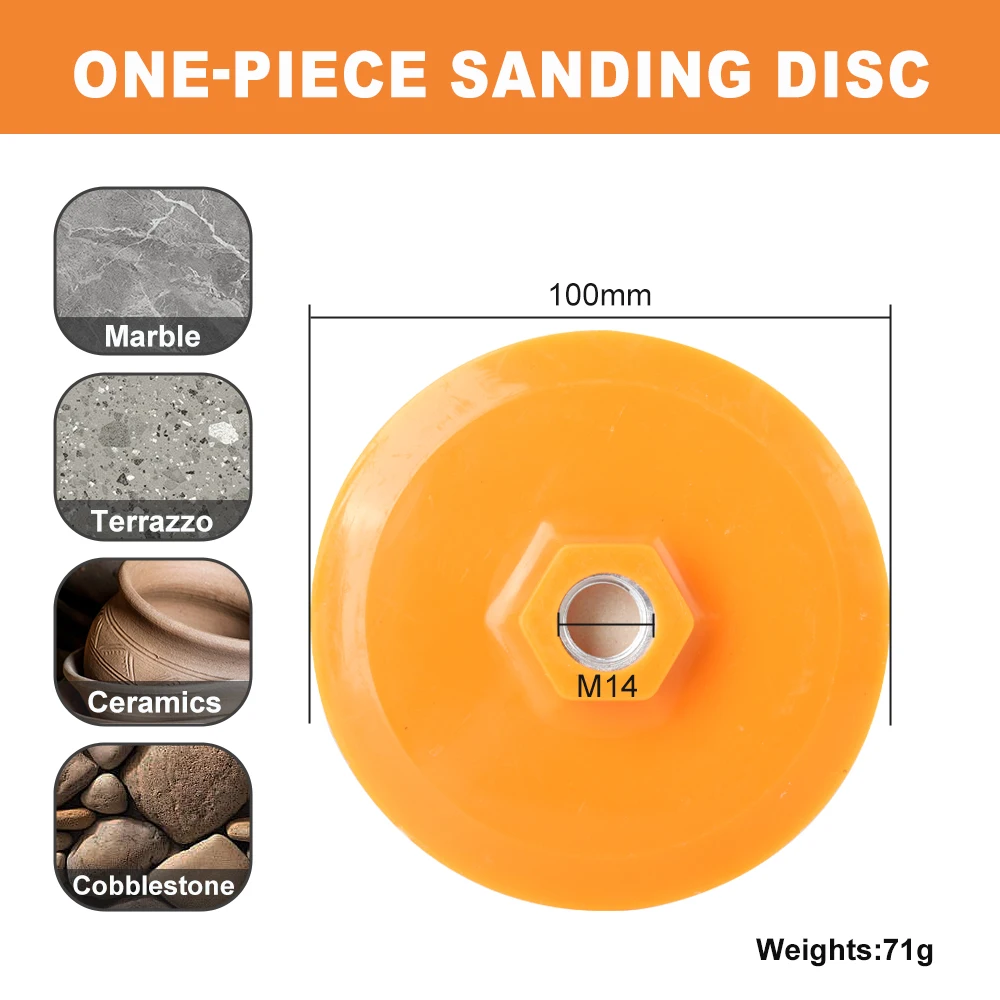 Ceramic Tile Trimming Polishing Disc M14 Angle Grinder Dry Polishing Marble Porcelain Granite Chamfering Grinding Edge 125mm