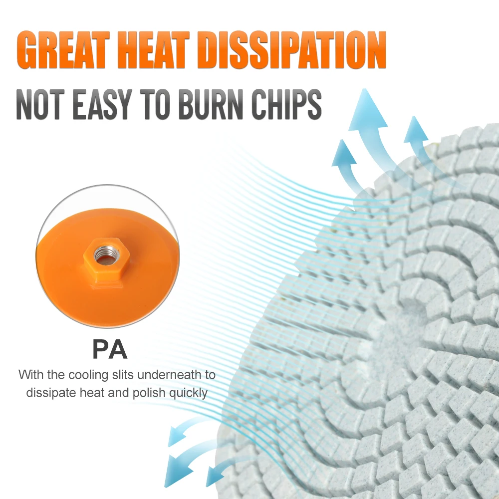 Ceramic Tile Trimming Polishing Disc M14 Angle Grinder Dry Polishing Marble Porcelain Granite Chamfering Grinding Edge 125mm