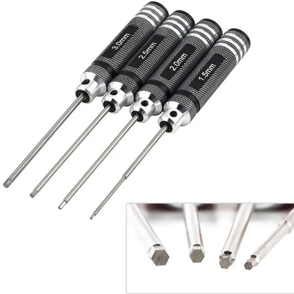 1Pcs Top Quality Titanium Nitride TiNi Hex Driver Wrench Screwdriver 1.5mm/2mm/2.5mm/3.0mm For RC Helicopter