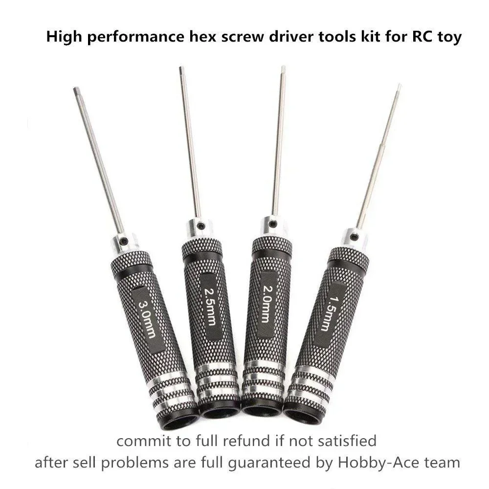 1Pcs Top Quality Titanium Nitride TiNi Hex Driver Wrench Screwdriver 1.5mm/2mm/2.5mm/3.0mm For RC Helicopter