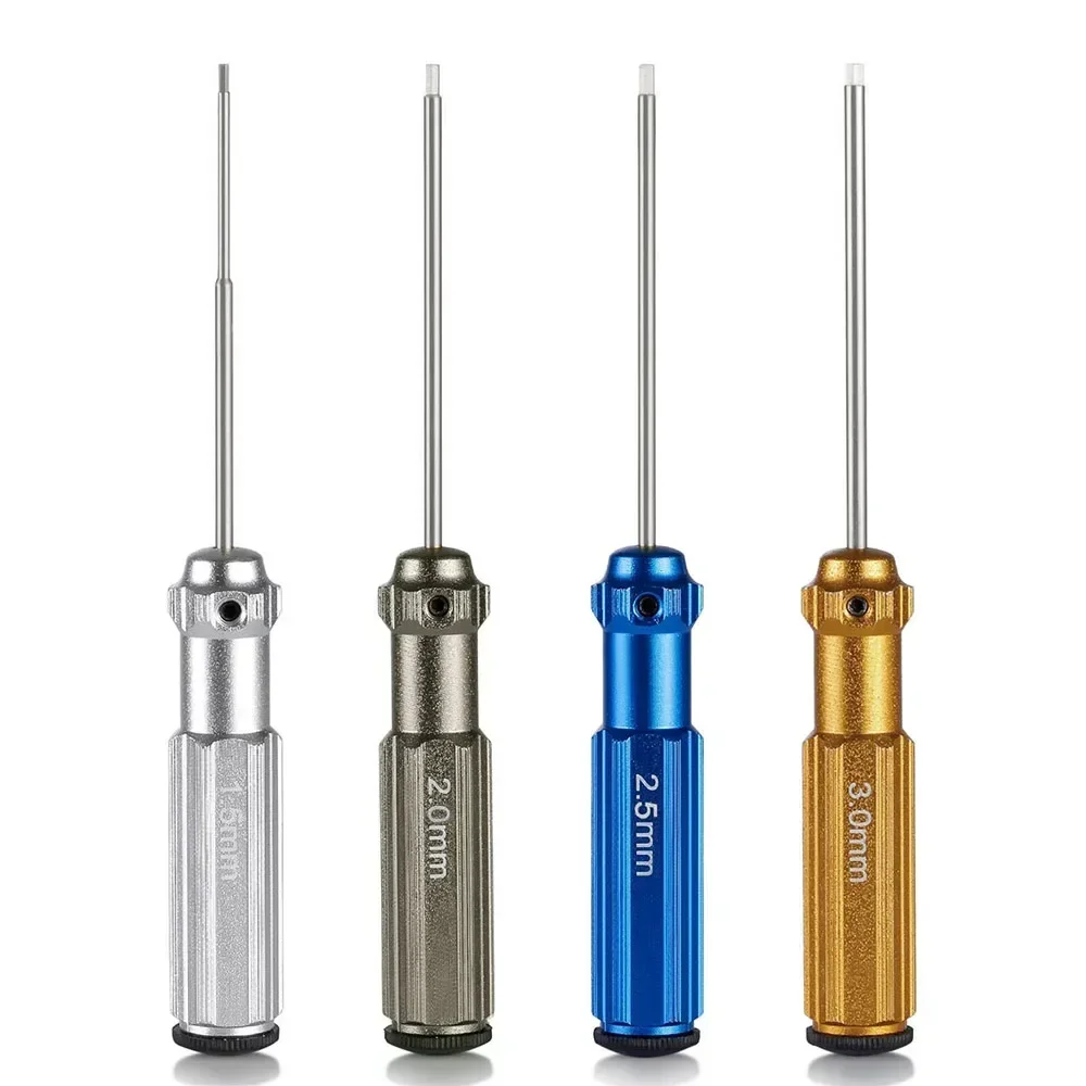 1Pcs Top Quality Titanium Nitride TiNi Hex Driver Wrench Screwdriver 1.5mm/2mm/2.5mm/3.0mm For RC Helicopter