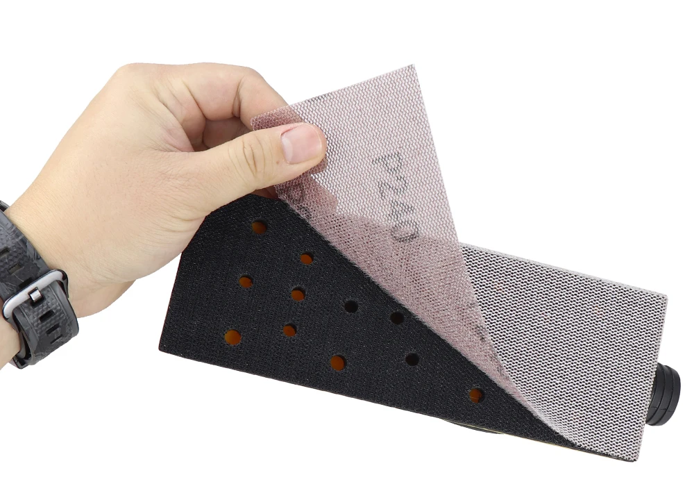 HIFESON 70x198mm Manual Vacuum Polishing Block Sanding Abrasive Block Hand Grinding Board 3 Types Arcs For Car Paint Surface