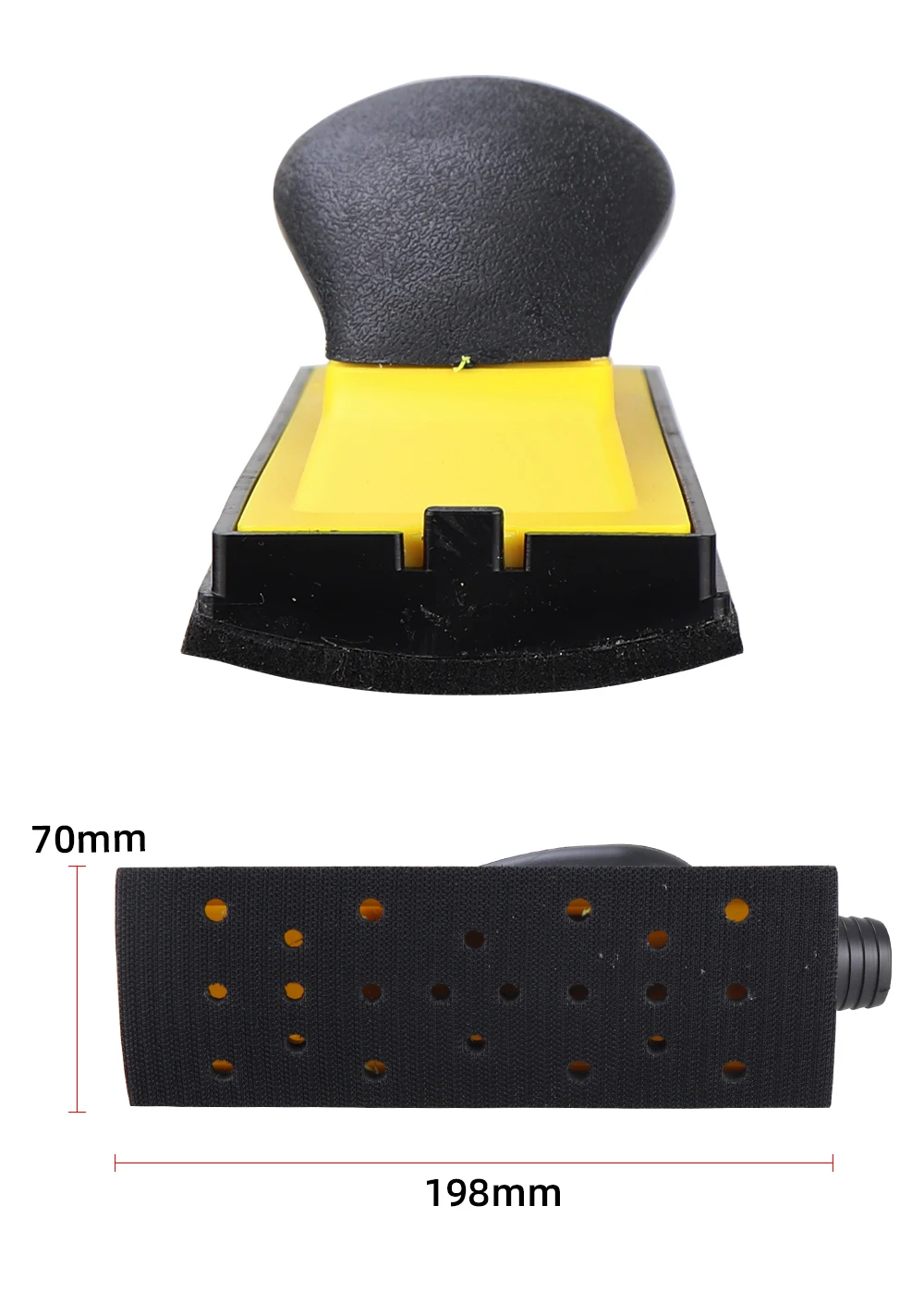 HIFESON 70x198mm Manual Vacuum Polishing Block Sanding Abrasive Block Hand Grinding Board 3 Types Arcs For Car Paint Surface