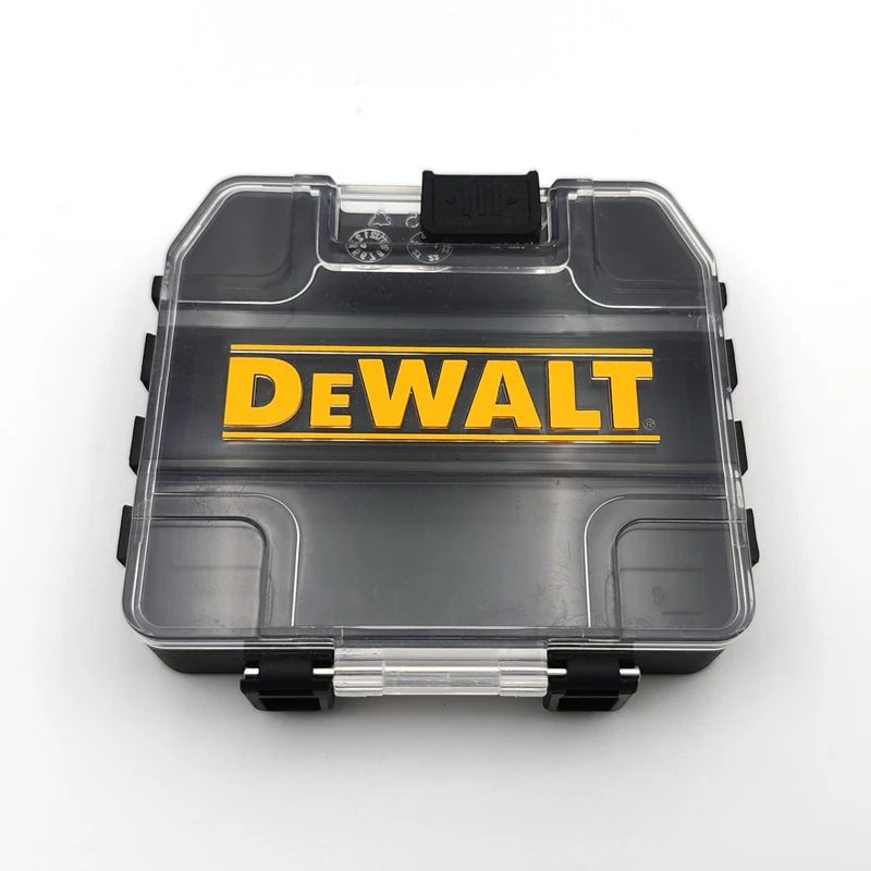 DEWALT TSTAK Mini Tough Case Black Small Stackable Removable Tool Box Storage Drill Bits Tool Accessories Box 2-PCS