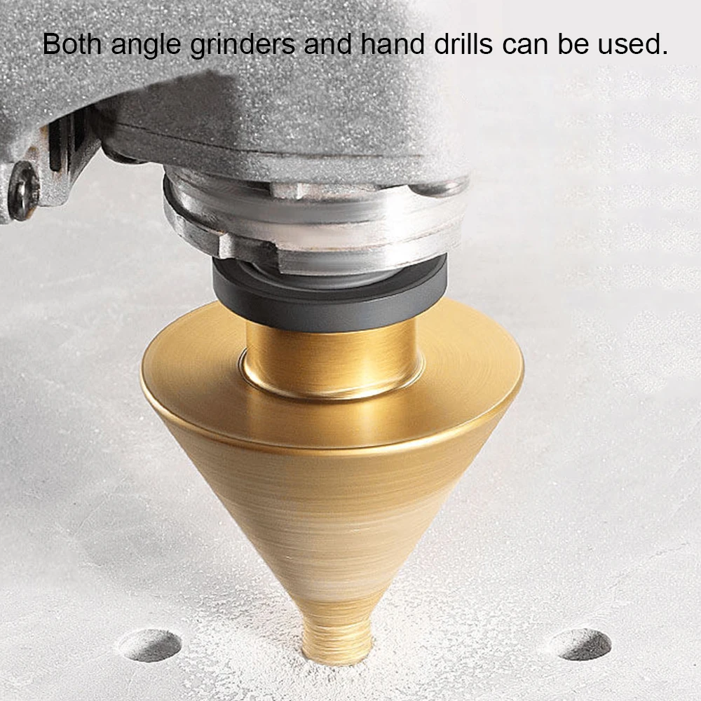 1PC Diamond Chamfering Machine M10/M14 Handle Multifunctional Stone Hole Drilling Polishing And Trimming Drill Bit