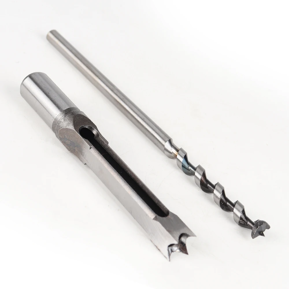 1Pcs 6-25mm HSS Twist Square Hole Drill Bits Auger Mortising Chisel Extended Saw for Woodworking Tools