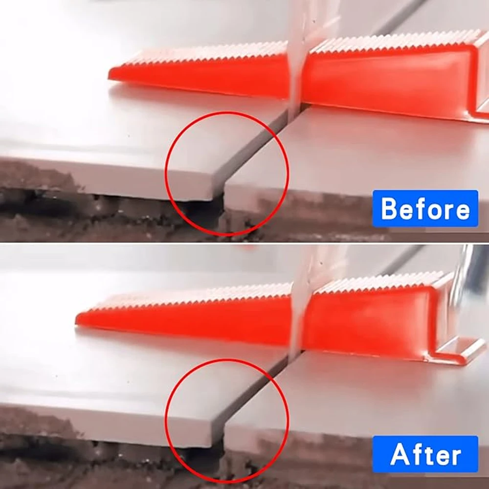 50-500Pcs Reusable Tile Leveling System Wedges Clips Tiling Ceramic Insert Spacers Tiling Floor Wall Carrelage Laying Wedges