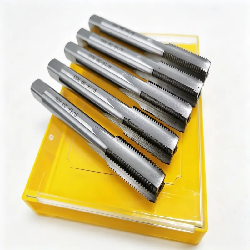 HSS American Standard Straight Groove Tap 0-80 4-40 6-32 8-32 9/64 7/32 3/16 1/4 5/16 3/8, Machine Tool Thread Tapping Tool