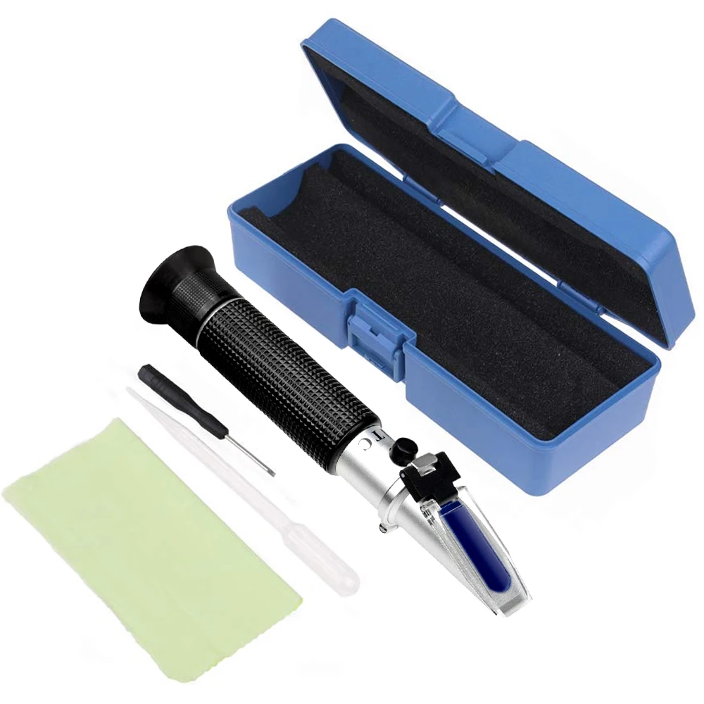 Handheld Alcohol Refractometer 0-80% Alcohol Content Tester for Spirits Household Liquor Brewing Alcohol Concentration Detector