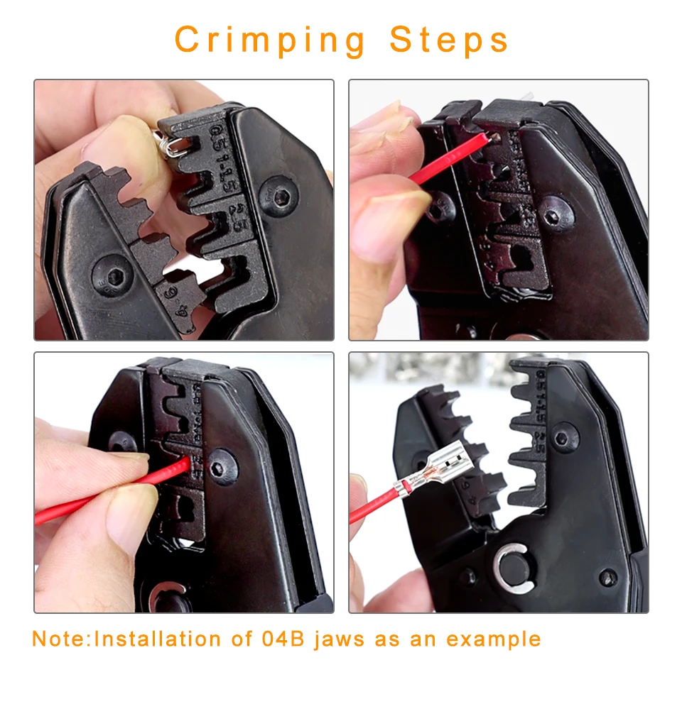 1pcs Crimping Pliers Jaw YF Pliers 9 Inches For Spring Insert, Pre-Insulated, Waterproof, Tube Type, Coaxial Cable Termination