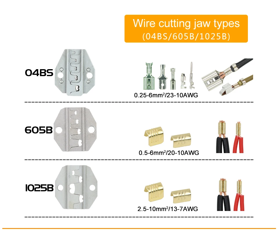 1pcs Crimping Pliers Jaw YF Pliers 9 Inches For Spring Insert, Pre-Insulated, Waterproof, Tube Type, Coaxial Cable Termination