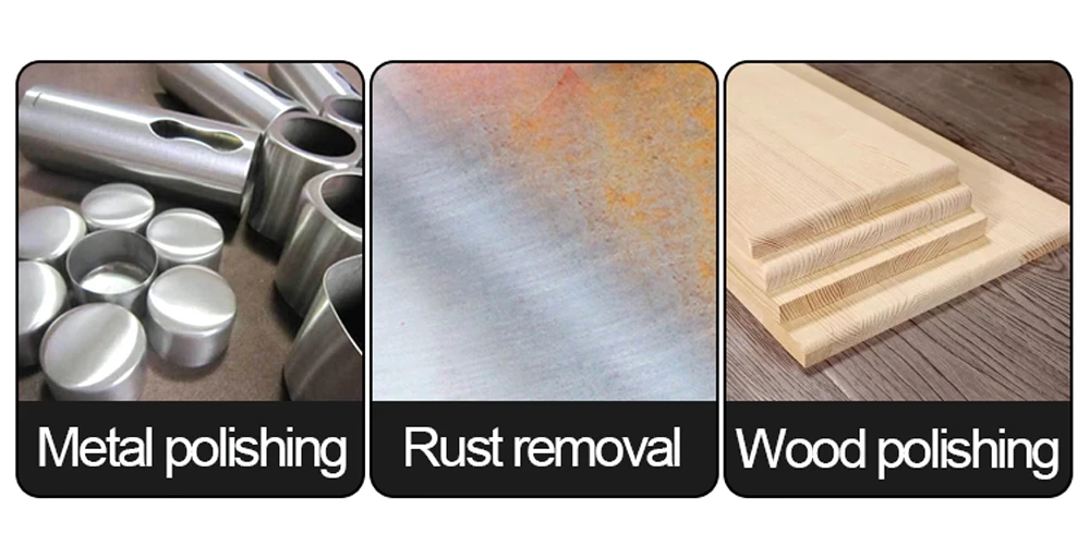 100/125/150/200/250/300mm Non-Woven Polishing Wheel Nylon Flap Brush  Wheel Metal Cleaning Rust Removal Grinding Sbrasive Tool